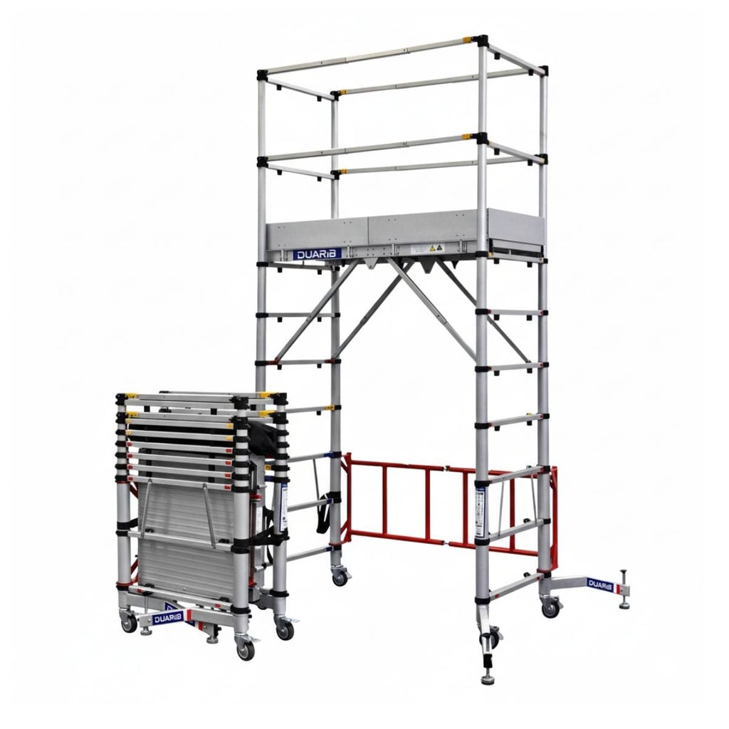 Échafaudage télescopique TOWER TW-2 – Hauteur de travail jusqu’à 4 m