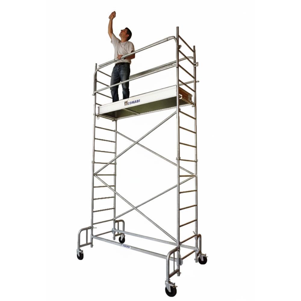 Échafaudage roulant Tubesca Comabi Junior 200 – Passage de porte 73 cm