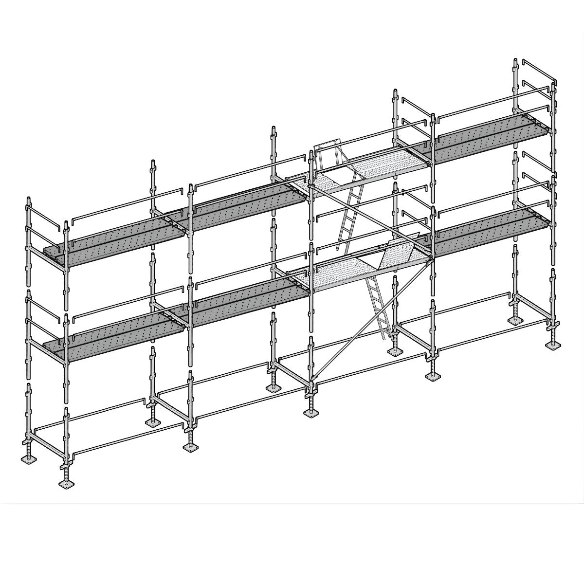 Échafaudage façadier ALTRAD 78 m²