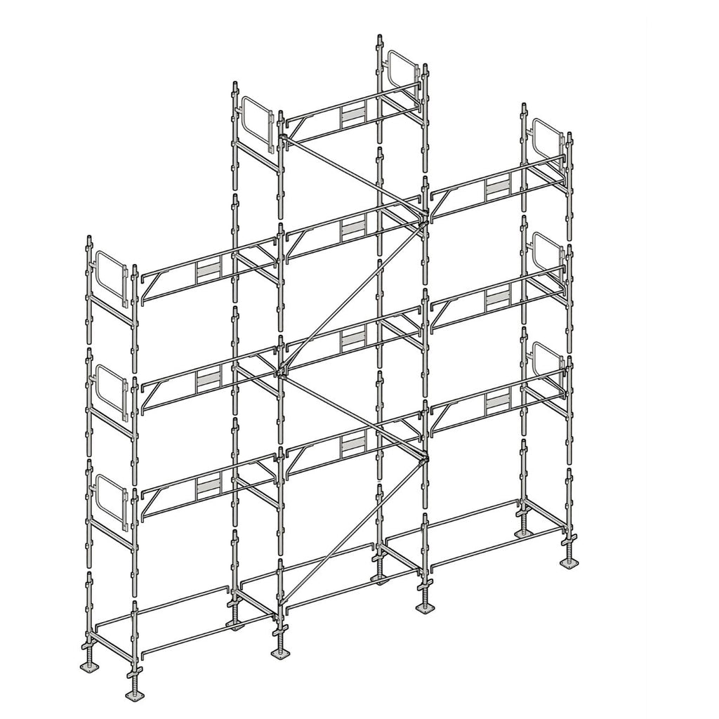 Échafaudage façadier ALTRAD 88 m²