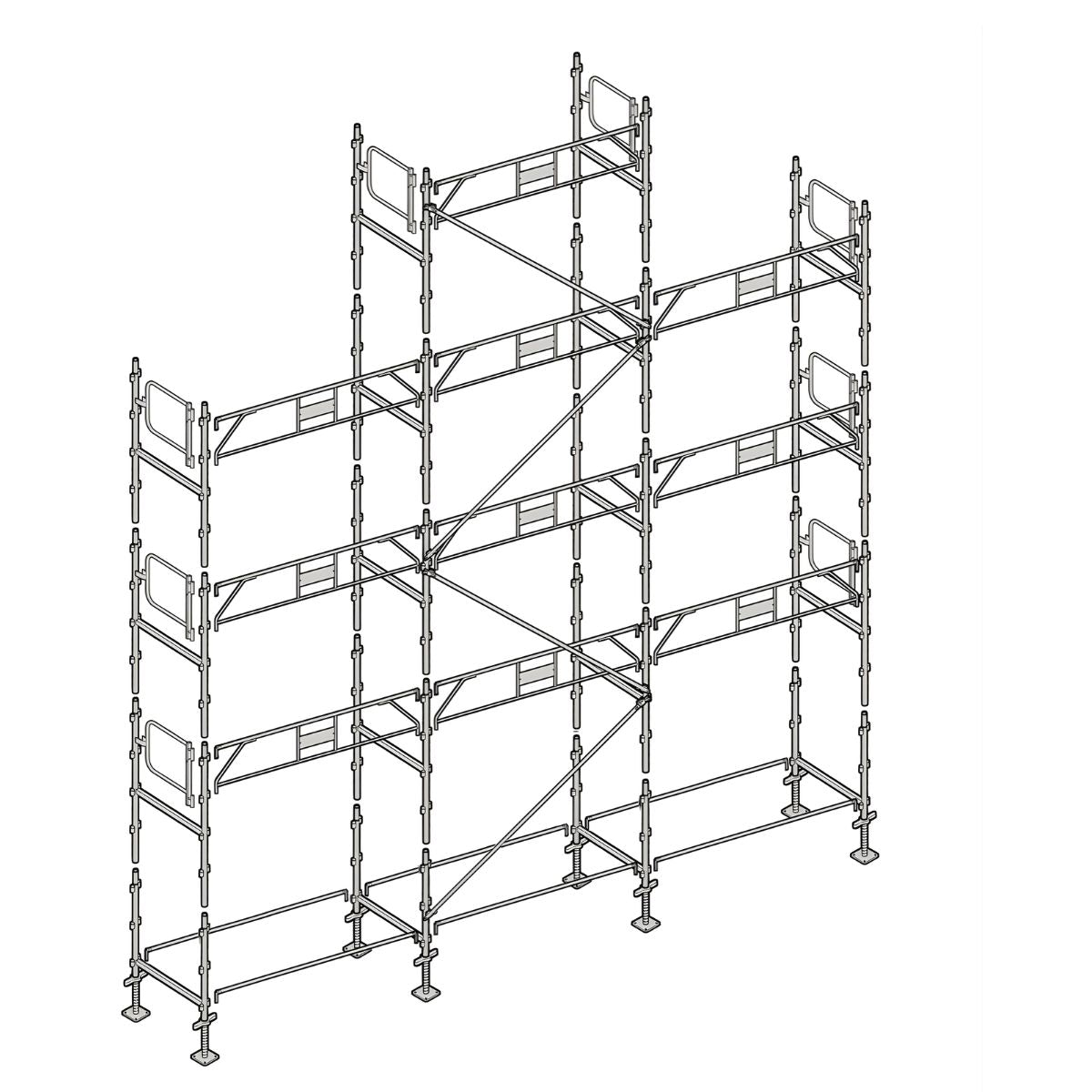 Échafaudage façadier ALTRAD 88 m²