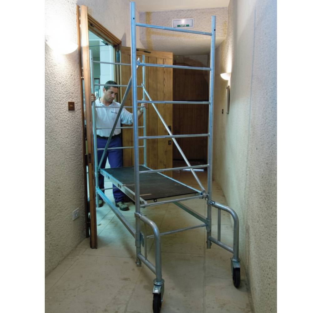 Échafaudage roulant Tubesca Comabi Junior 200 – Passage de porte 73 cm