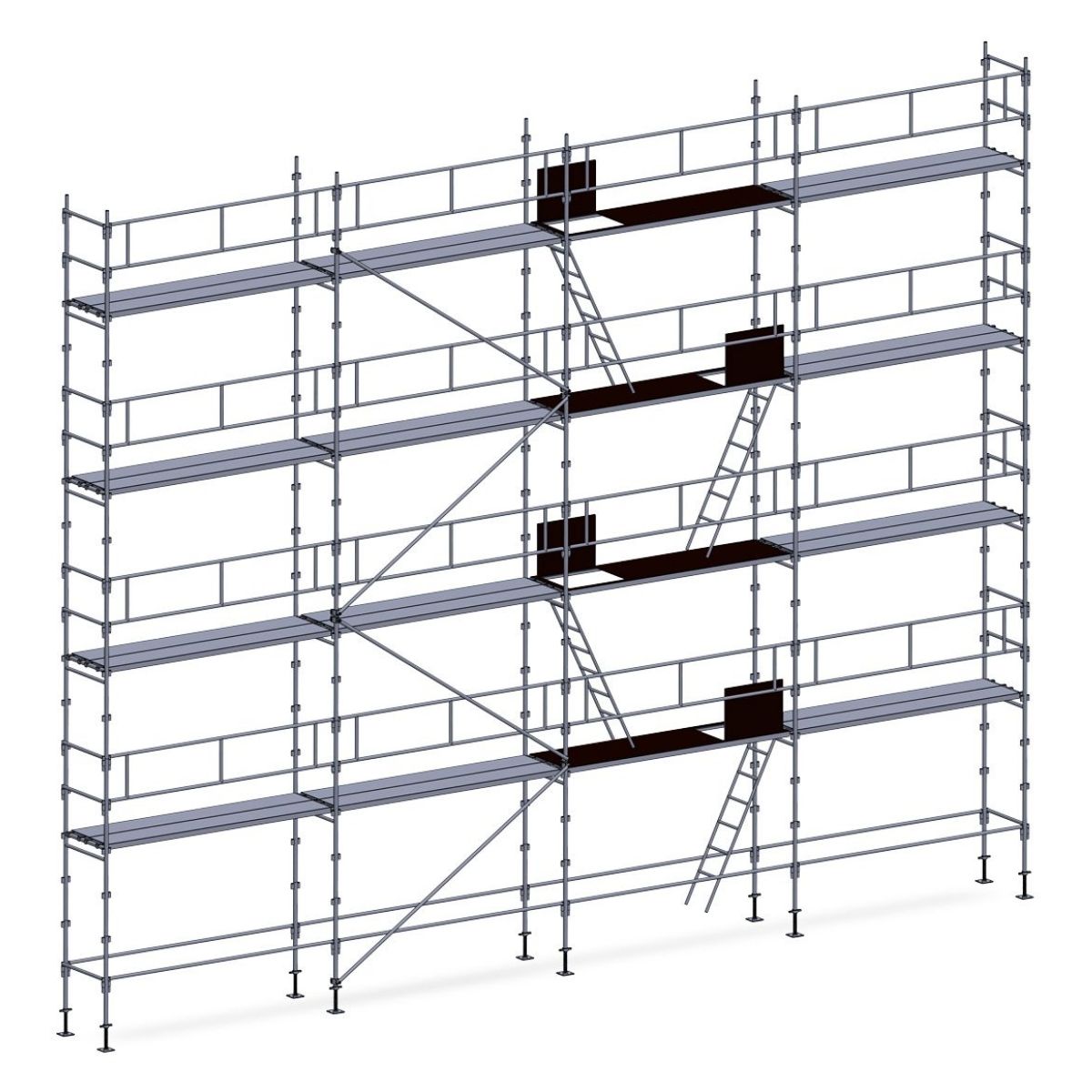 Échafaudage façadier ES45 – 130 m²