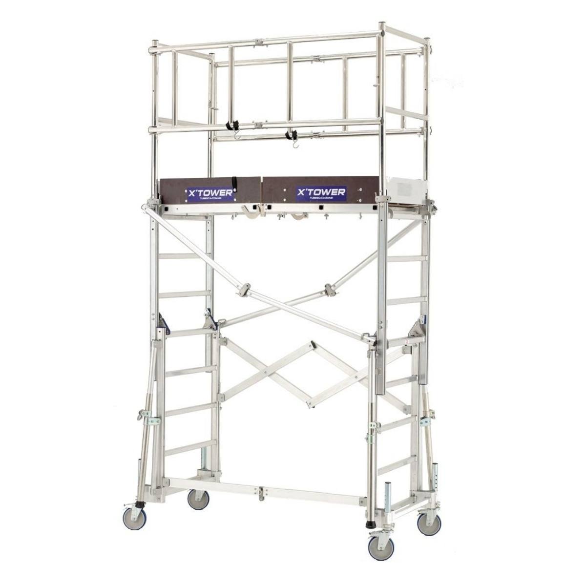 Échafaudage télescopique roulant XTOWER Tubesca Comabi – avec kit Embarq offert