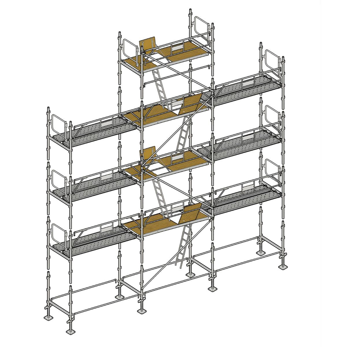 Échafaudage façadier ALTRAD 88 m²