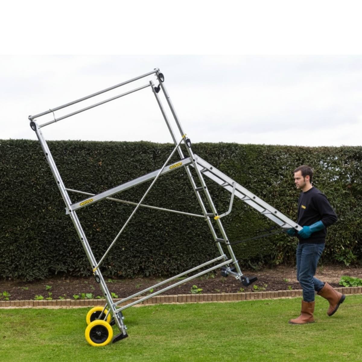 Centaure Garden’Up – Échafaudage de jardin en aluminium à roues increvables