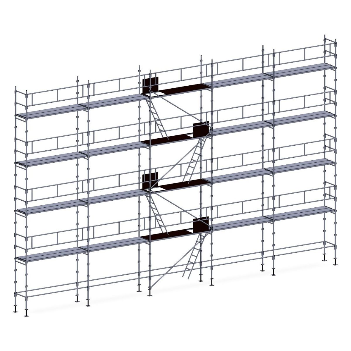 Échafaudage façadier ES45 – 160 m²