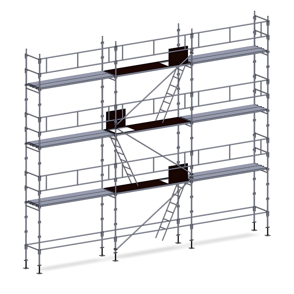 Échafaudage façadier ES45 – 80 m²