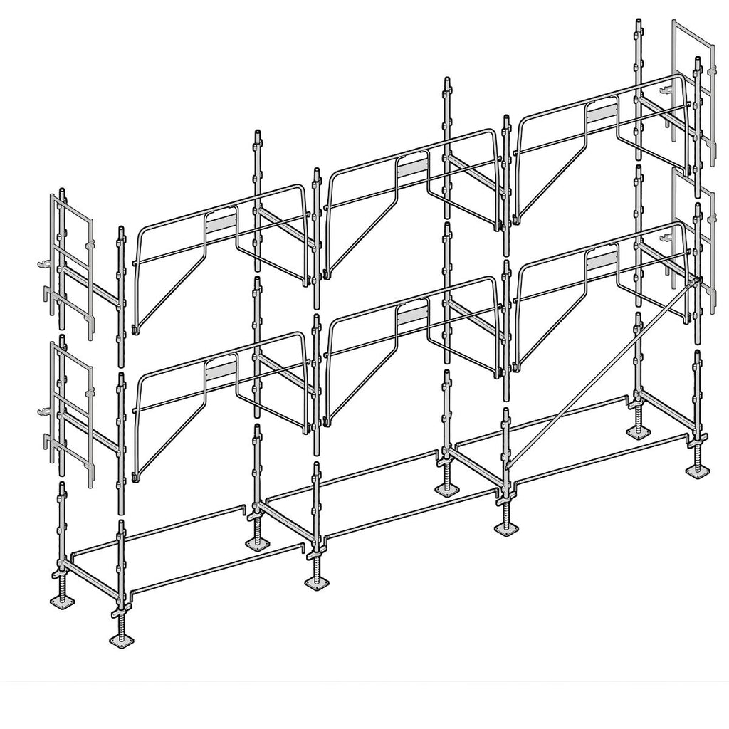 Échafaudage façadier ALTRAD 60 m²