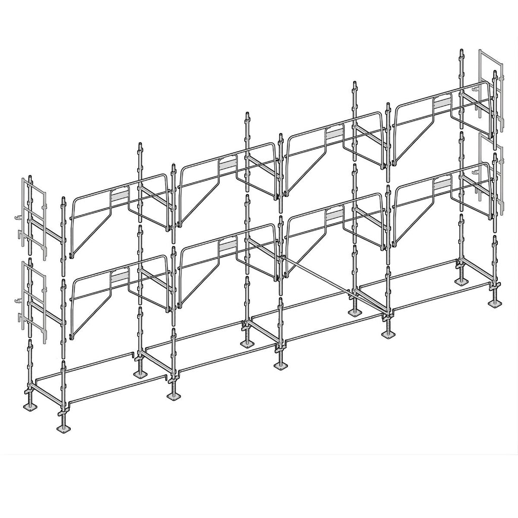 Échafaudage façadier ALTRAD 78 m²