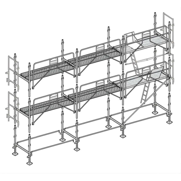 Échafaudage façadier ALTRAD 60 m²