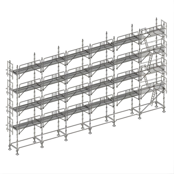 Échafaudage façadier ALTRAD 190 m²