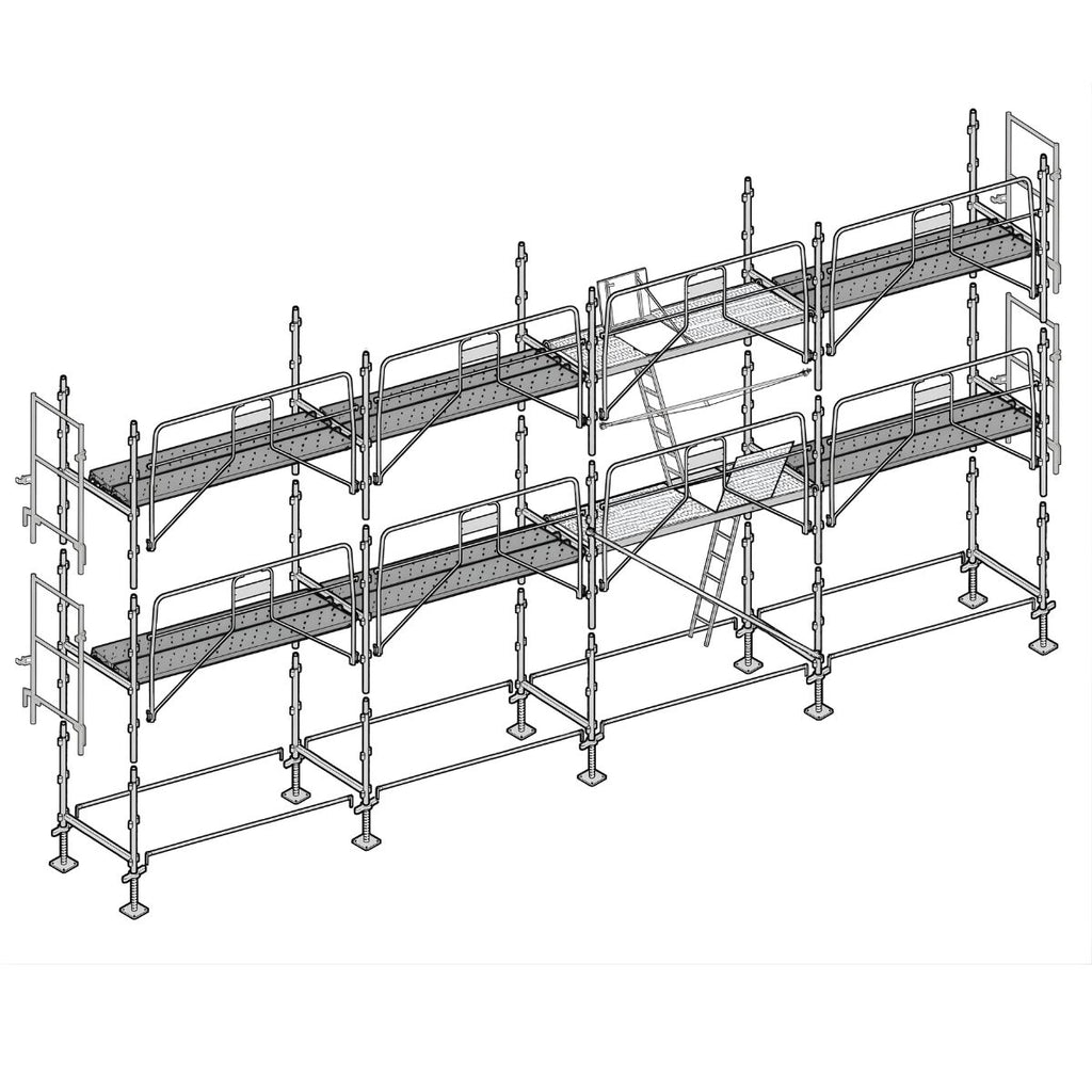 Échafaudage façadier ALTRAD 78 m²