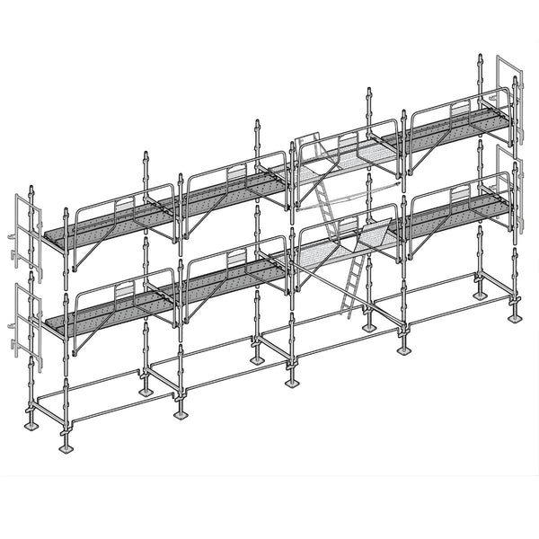 Échafaudage façadier ALTRAD 78 m²