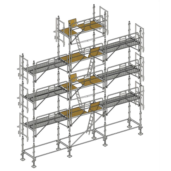 Échafaudage façadier ALTRAD 88 m²