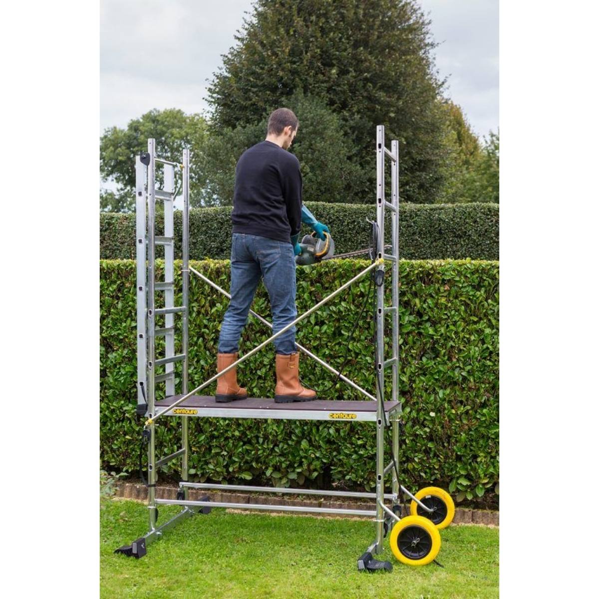 Centaure Garden’Up – Échafaudage de jardin en aluminium à roues increvables