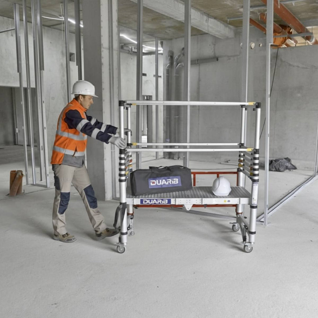 Échafaudage télescopique TOWER TW-2 – Hauteur de travail jusqu’à 4 m