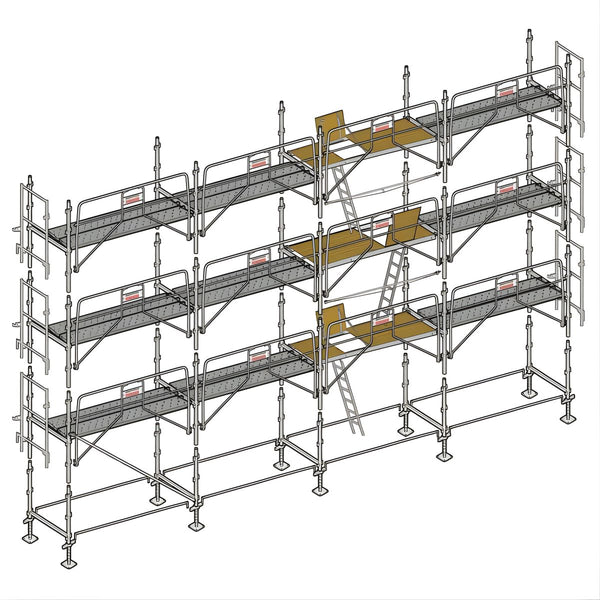 Échafaudage façadier ALTRAD 104 m²