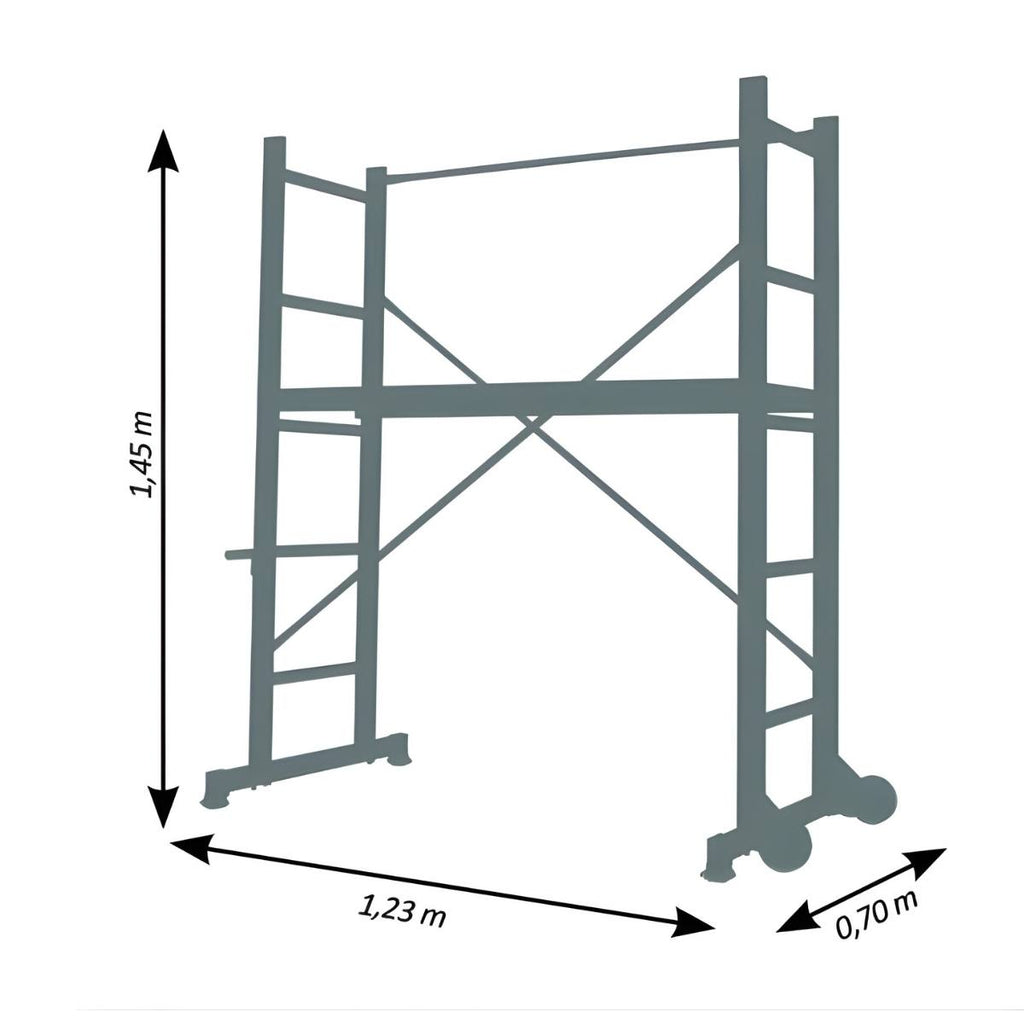 Échafaudage roulant B3 – Hauteur de travail 3 m
