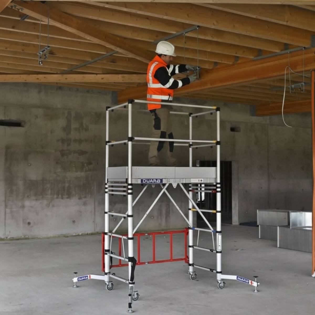 Échafaudage télescopique TOWER TW-2 – Hauteur de travail jusqu’à 4 m