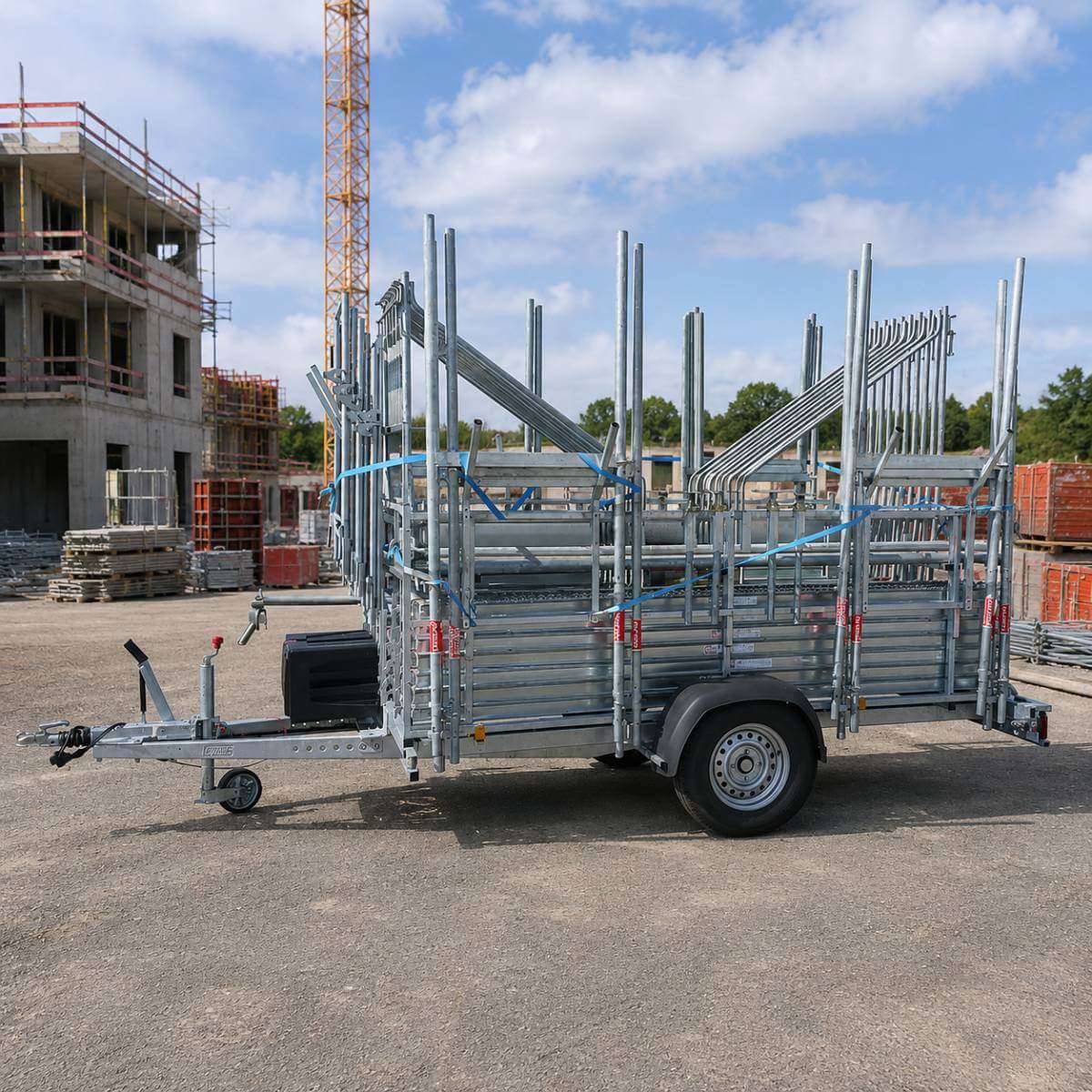 Remorque Altrad AERIS 88, PTAC 1350 kg pour lot d'échafaudage 80 m²