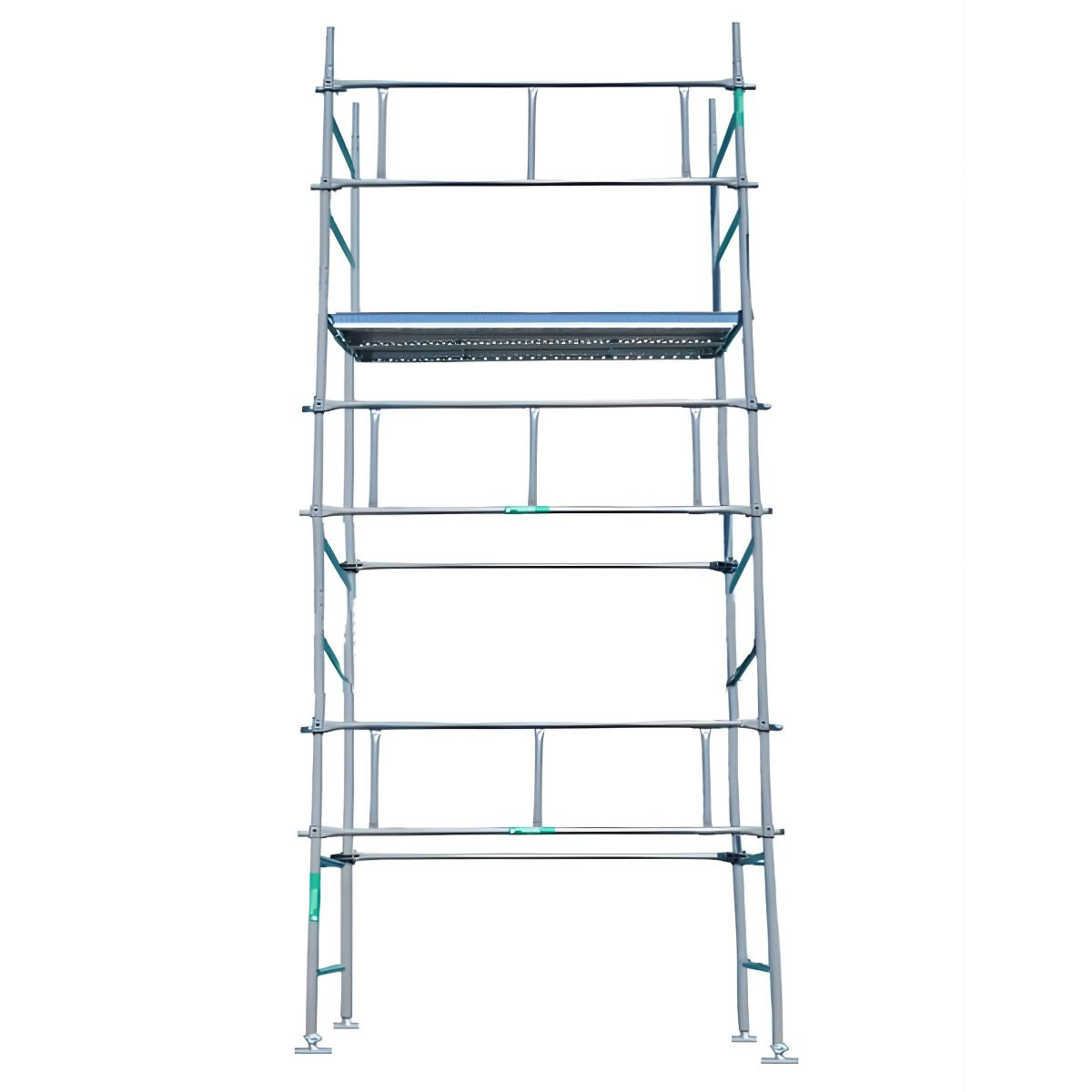 Échafaudage fixe 6x3 m - Amarrage piton -  1 échelle de 2m + 2 échelles de 1m