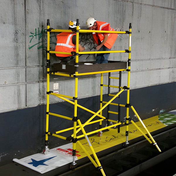 Échafaudage roulant en fibre  2,00 x 0,85 m