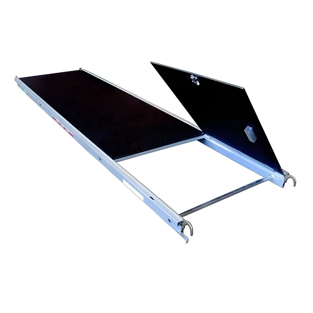 Plancher alu/bois avec trappe 0,75 × 1,80 m