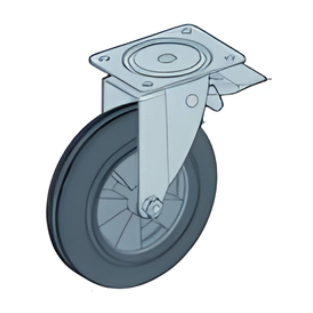 Roue de 250 mm avec frein ALTRAD pour tour roulante et échafaudage