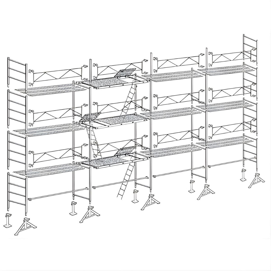 Échafaudage maçon Altrad 49 - 104 m²