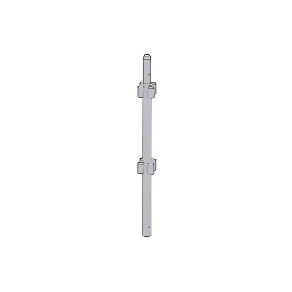 Montant Altrad 1m à 4 goussets pour échafaudage façadier