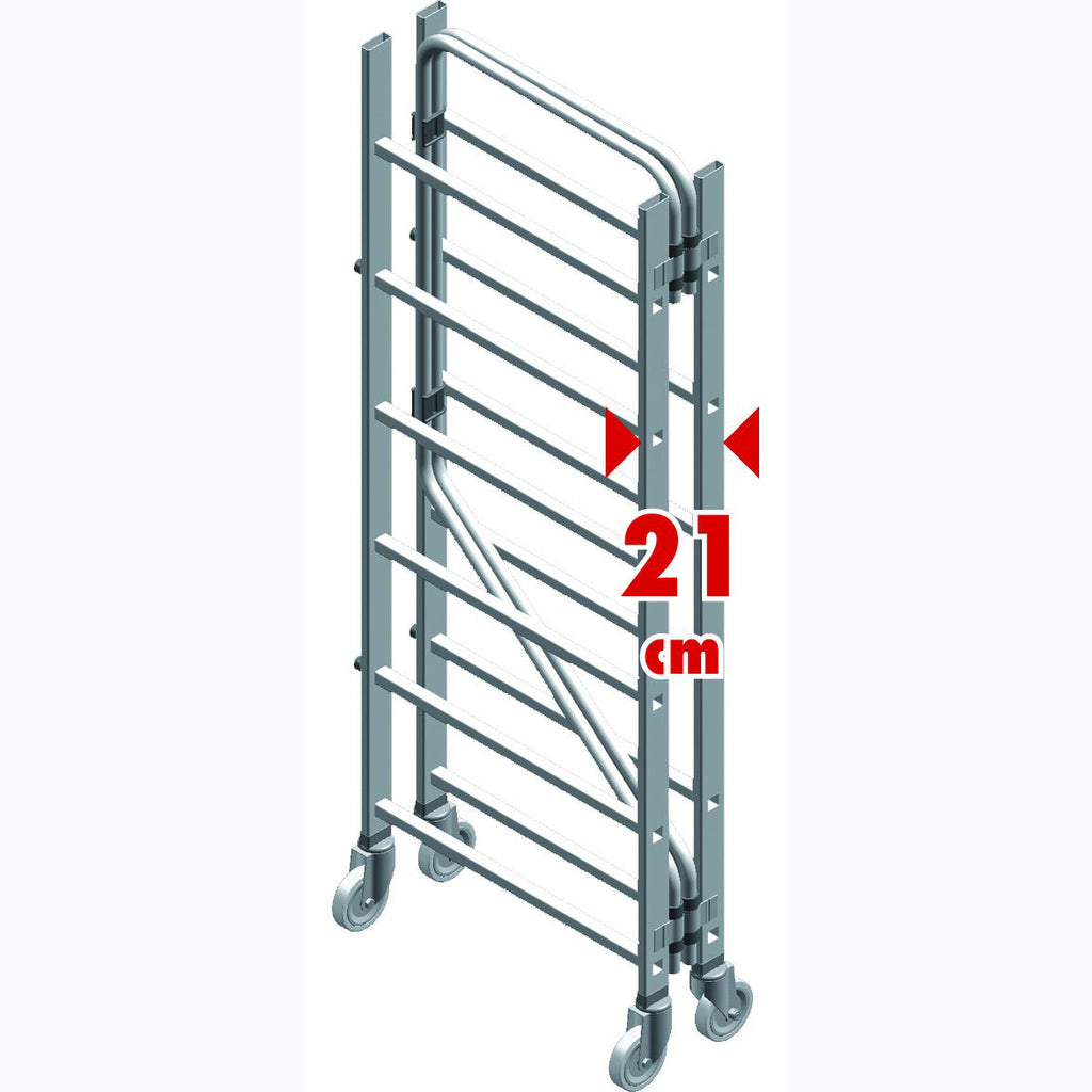 Échafaudage professionnel pliable en aluminium – TopAlu 2m80