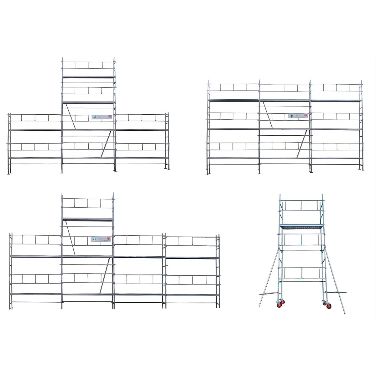 Échafaudage faitage révolution 4en1