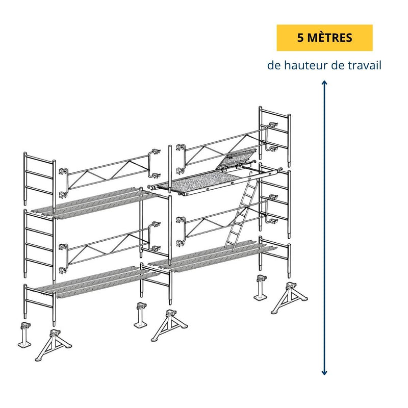 Échafaudage maçon Altrad 49 - 35 m²