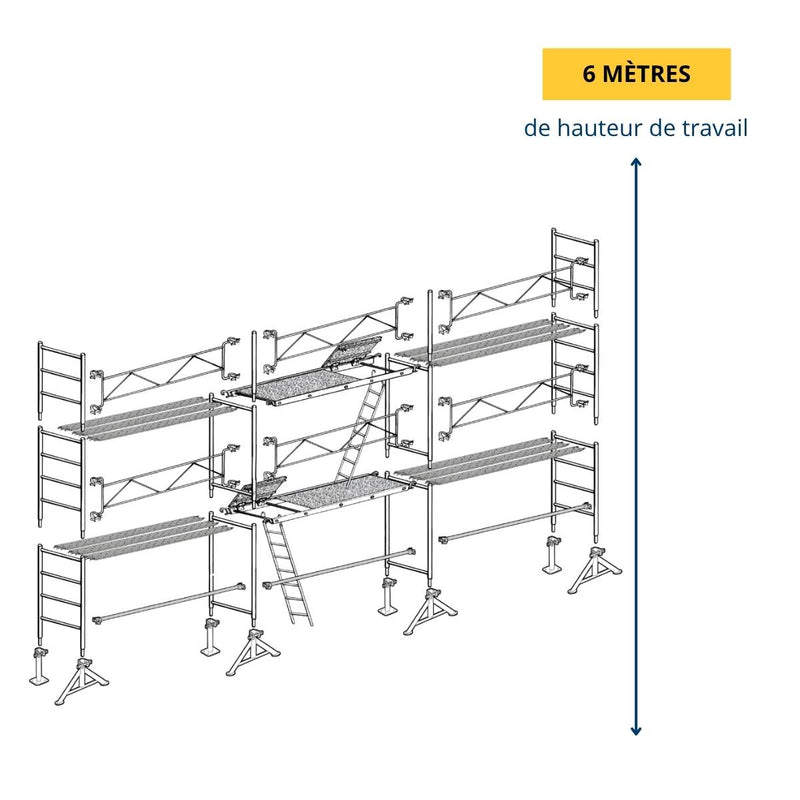 Échafaudage maçon Altrad 49 - 60 m²