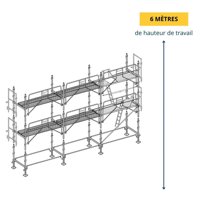 Échafaudage façadier ALTRAD 60 m²