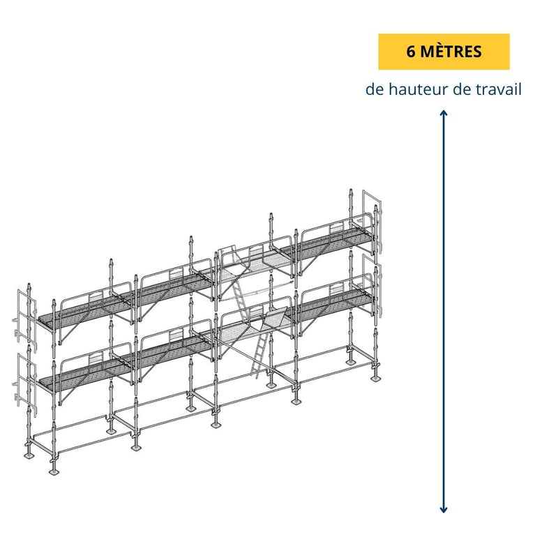 Échafaudage façadier ALTRAD 78 m²