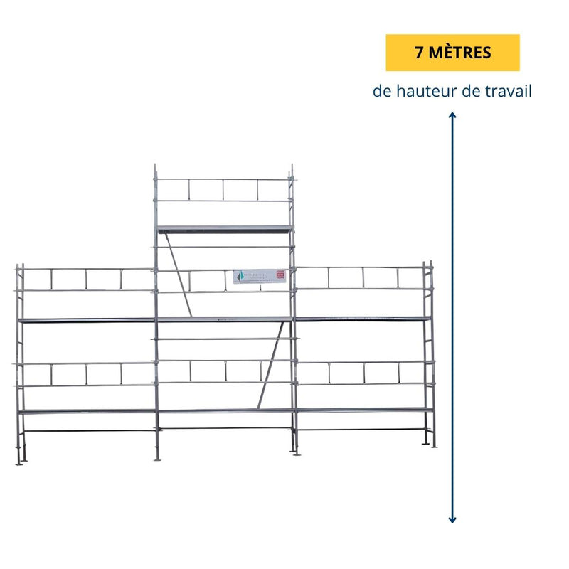 Échafaudage de faîtage 7x9 m