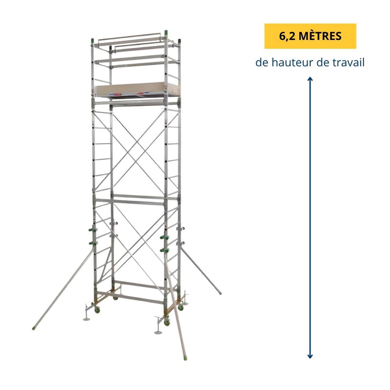 Échafaudage aluminium MasterAlu 6m20