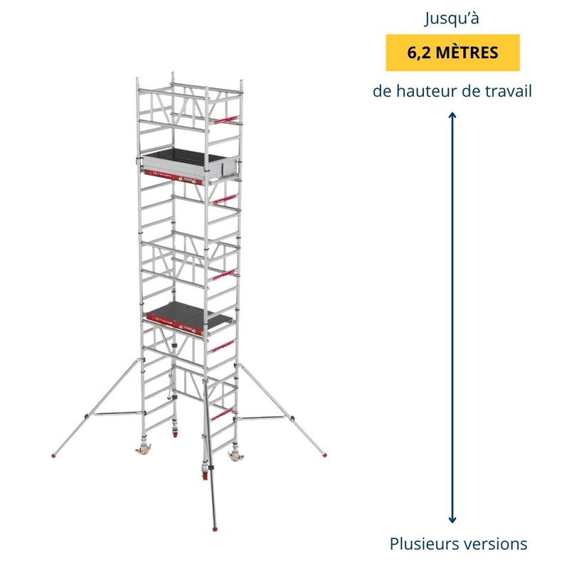 Échafaudage MiTower – Montage rapide en 10 min par une seule personne