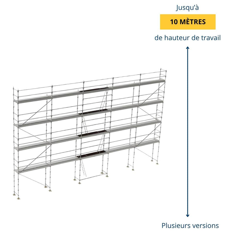 Échafaudage façadier R200 Garde Corps Lisses