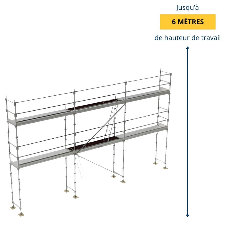 Échafaudage façadier R200 PROGRESS BUDGET 60 m²