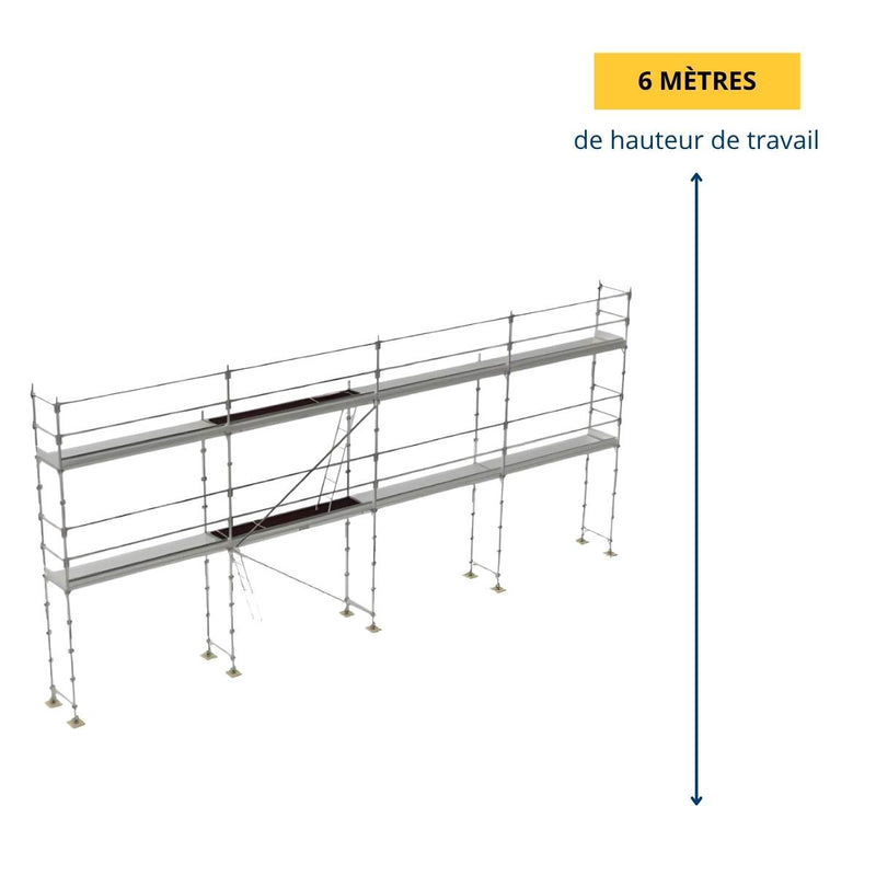 Échafaudage façadier R200 PROGRESS BUDGET 78 m²