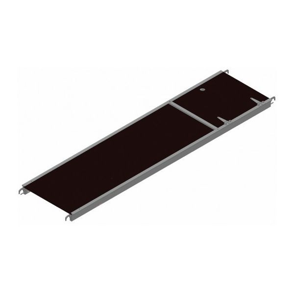 Plancher à trappe 2,00 × 0,60 m – Aluminium/Bois