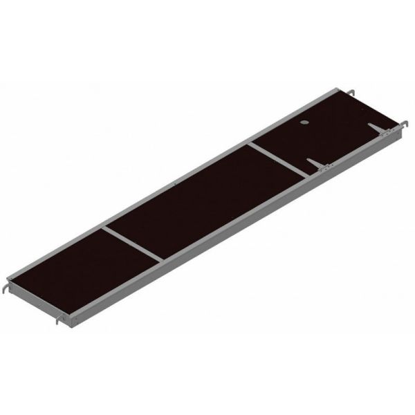 Plancher à trappe aluminium/bois 3,00 x 0,75 m