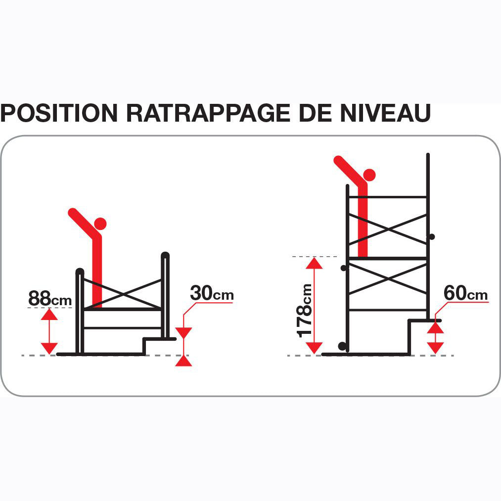 Échafaudage aluminium multi-fonctions Brico Simply