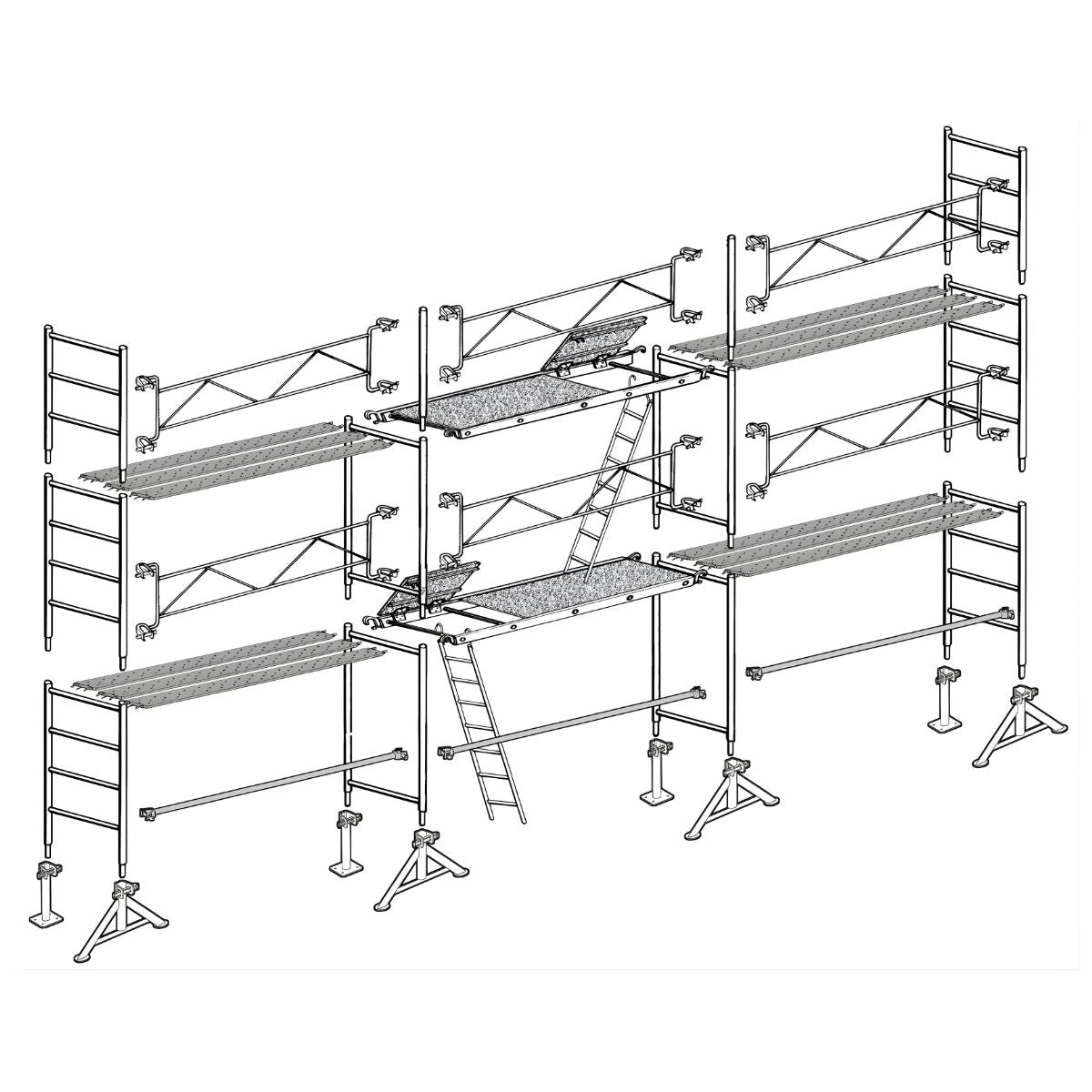 Échafaudage maçon Altrad 49 - 60 m²