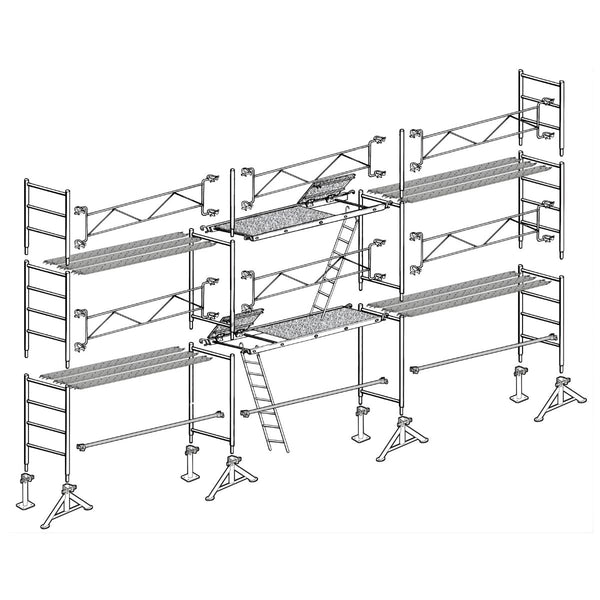 Échafaudage maçon Altrad 49 - 60 m²