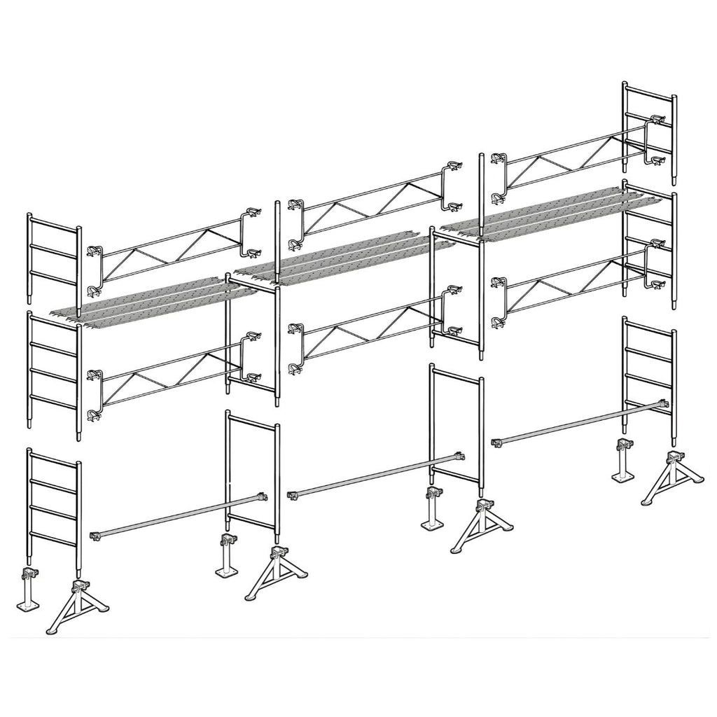 Échafaudage maçon Altrad 49 - 60 m²