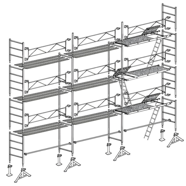 Échafaudage maçon Altrad 49 - 80 m²